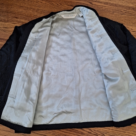 Victoria's Secret Collection 100% Silk Japanese Style Floral Quilted Jacket S - Picture 4 of 13
